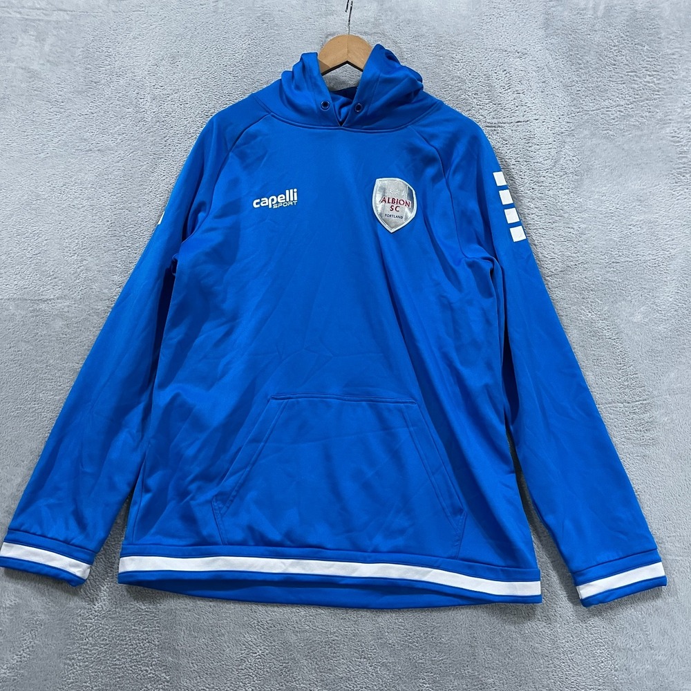 Capelli Sport Soccer Hoodie Mens XL Albion SC‎ Portland Training Blue Pullover